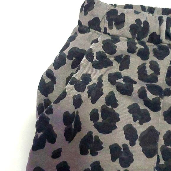 Lucky Brand Gray & Black Leopard Print Super Soft Comfy Lounging Joggers - Picture 4 of 11